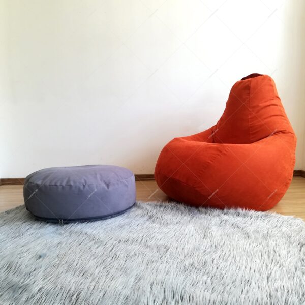 پاف70دایره ایC(پارچه چینی)pouf