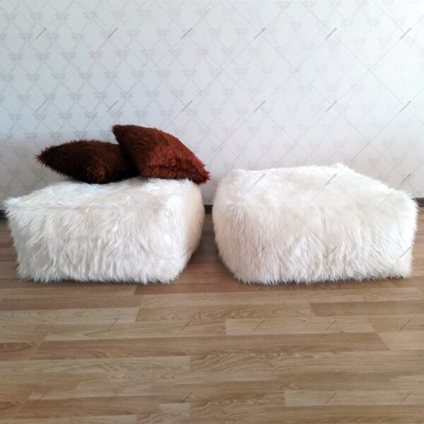 پاف70مکعبیP(پارچه خز)pouf