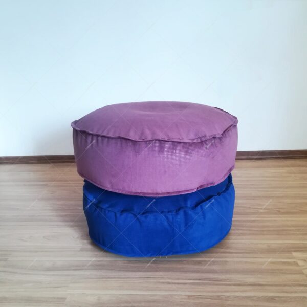 پاف70دایره ایF(پارچه ترک)pouf