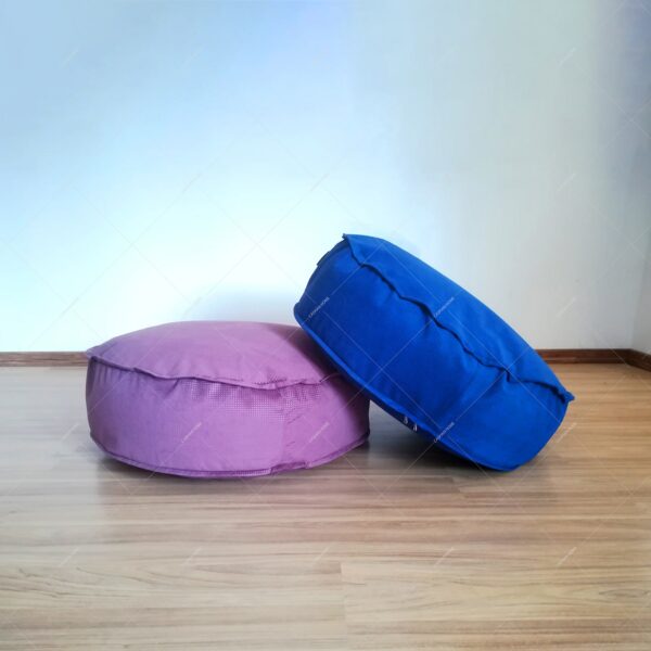 پاف70دایره ایF(پارچه ترک)pouf