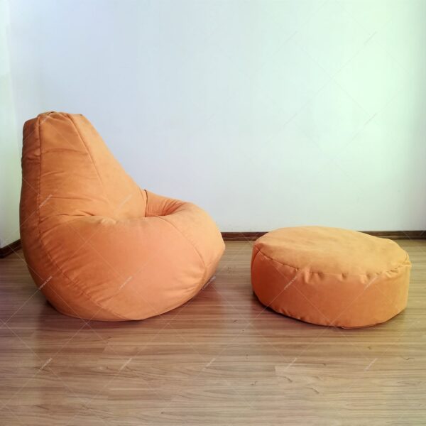پاف70دایره ایF(پارچه ترک)pouf