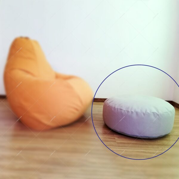 پاف70دایره ایF(پارچه ترک)pouf