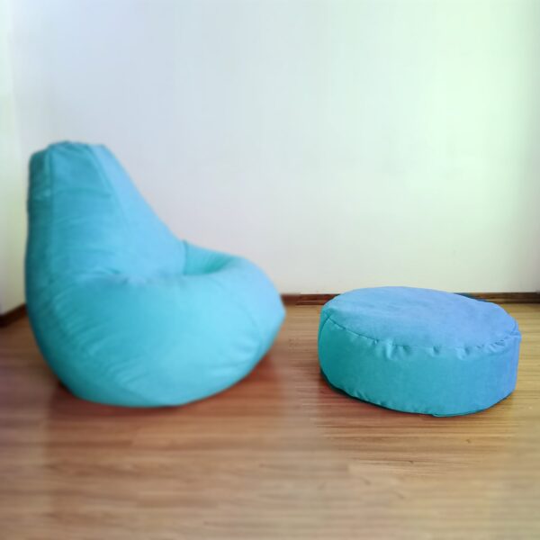 پاف70دایره ایF(پارچه ترک)pouf